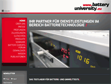 Tablet Screenshot of batteryuniversity.eu